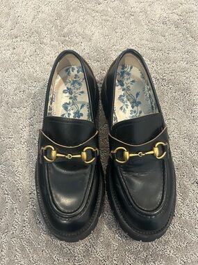 Gucci Women’s Horsebit Lug Sole Loafers